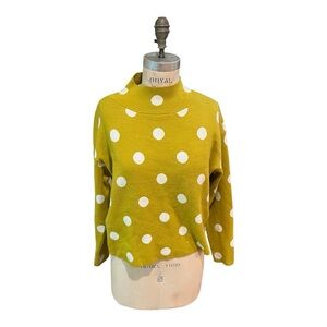Anthropologie - Maeve: Polka Dot Turtleneck Sweater